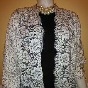 New Alex Evenings lace Hydrangea top 14w.